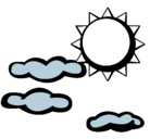 Dibujo Sol y nubes 2 pintado por bethzy