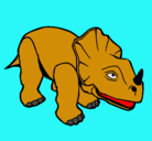 Dibujo Triceratops II pintado por neri
