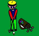 Dibujo Jugador de golf II pintado por abellan