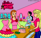 Dibujo Barbie en una tienda de ropa pintado por mvn-lmjbfnjh