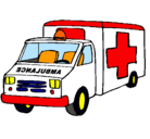 Dibujo Ambulancia pintado por sandrabp