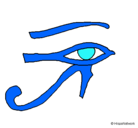 Dibujo Ojo Horus pintado por gfrtyhkigftd