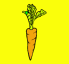 Dibujo zanahoria pintado por yoNaty