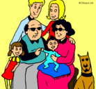 Dibujo Familia pintado por 0005