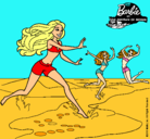 Dibujo Barbie de regreso a la playa pintado por Nuriia