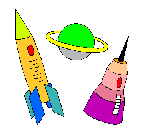 Dibujo Cohete pintado por mariluz