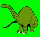 Dibujo Braquiosaurio II pintado por ITZA