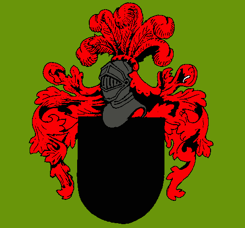 Escudo de armas y casco