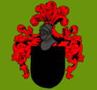 Dibujo Escudo de armas y casco pintado por GISMO