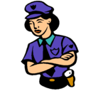 Dibujo Mujer policía pintado por SONNIA