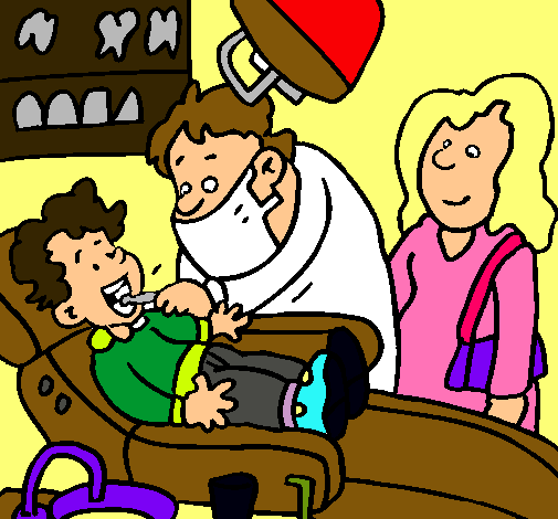 Niño en el dentista