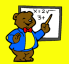 Dibujo Profesor oso pintado por maestro