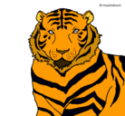 Dibujo Tigre pintado por bragon