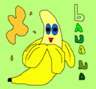 Dibujo Banana pintado por merry