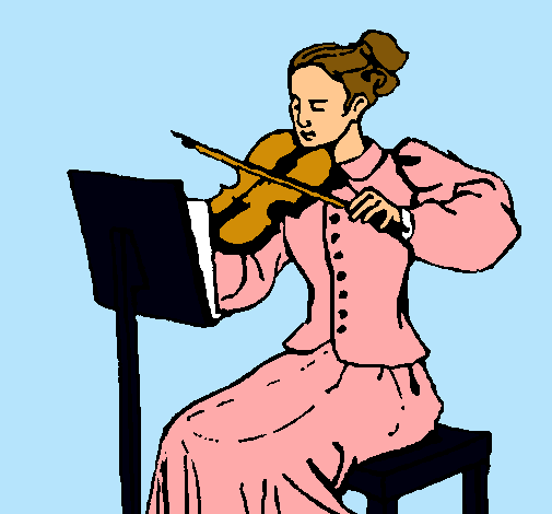 Dama violinista