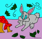 Dibujo Conejo pintado por llllllliiiii