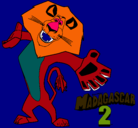 Dibujo Madagascar 2 Alex 2 pintado por gjtrgh