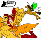 Dibujo Hadas con sus caballos mágicos pintado por erika123