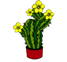 Dibujo Flores de cactus pintado por gggg