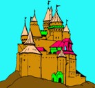 Dibujo Castillo medieval pintado por PULPI