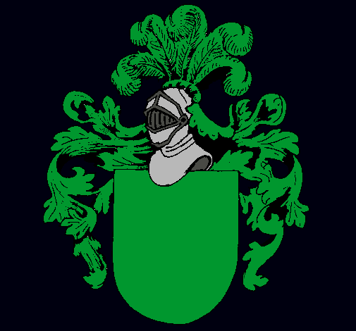 Escudo de armas y casco