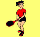 Dibujo Chica tenista pintado por jkhbgk  