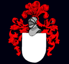 Dibujo Escudo de armas y casco pintado por pito 
