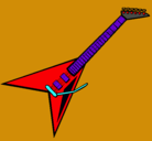 Dibujo Guitarra eléctrica II pintado por chupon