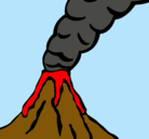 Dibujo Volcán pintado por Boira