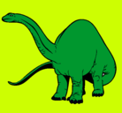 Dibujo Braquiosaurio II pintado por gorrion