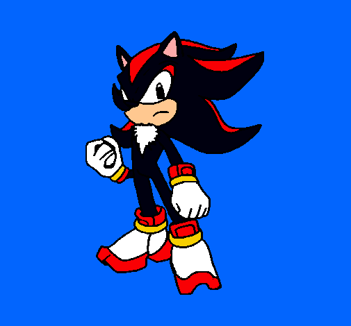 Dibujo Sonic pintado por Laura2