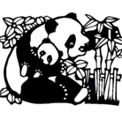 Dibujo Mama panda pintado por 13miguel