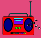 Dibujo Radio cassette 2 pintado por LuciaGil