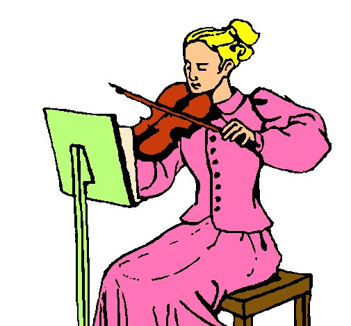 Dama violinista