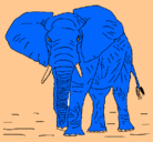 Dibujo Elefante pintado por chinita