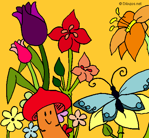 Dibujo Fauna y flora pintado por fany