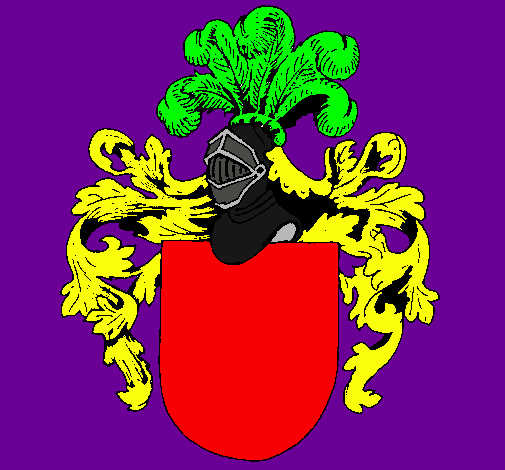 Escudo de armas y casco