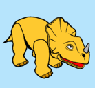 Dibujo Triceratops II pintado por maico