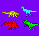 Dibujo Dinosaurios de tierra pintado por yoel