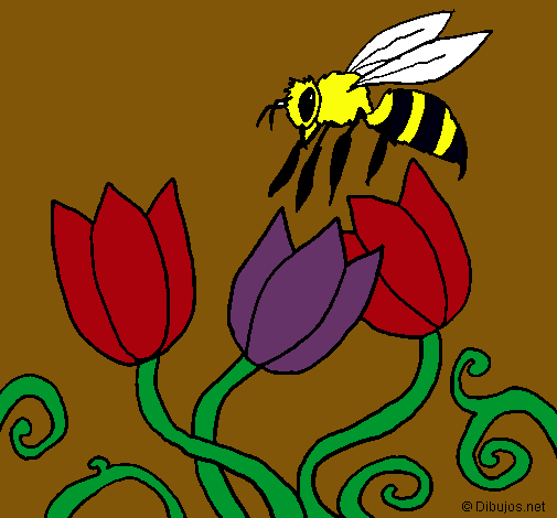 Dibujo Abeja pintado por yolenny