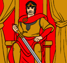 Dibujo Caballero rey pintado por Acuarion  