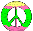 Dibujo Símbolo de la paz pintado por chiquitita