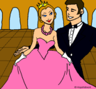 Dibujo Princesa y príncipe en el baile pintado por lourdesjr