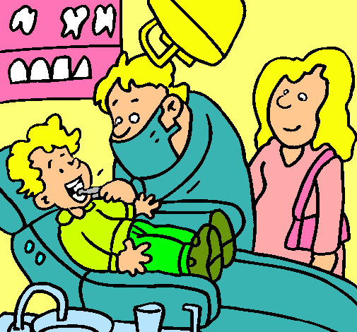 Niño en el dentista