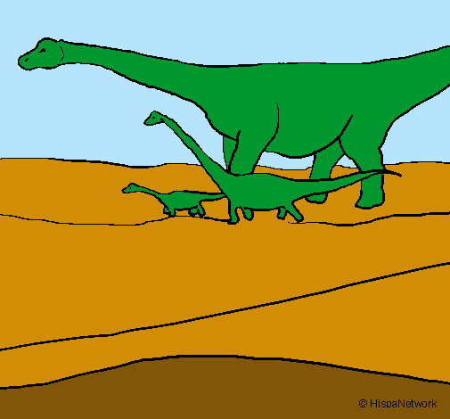 Familia de Braquiosaurios