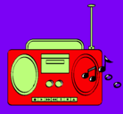 Dibujo Radio cassette 2 pintado por hjgdwsa