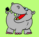 Dibujo Hipopótamo pintado por 662141859