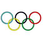 Dibujo Anillas de los juegos olimpícos pintado por cranc