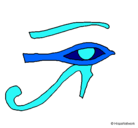 Dibujo Ojo Horus pintado por maialen