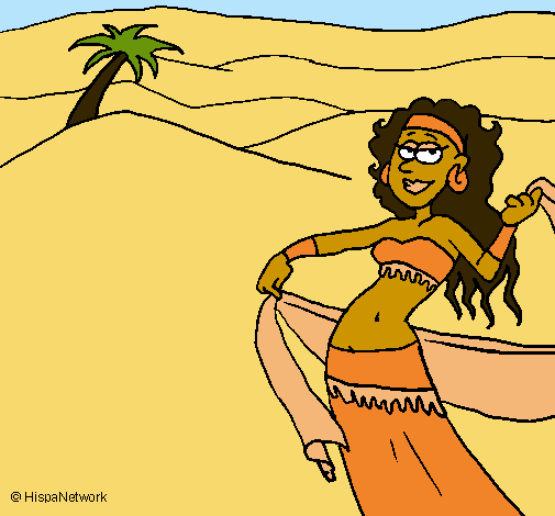 Dibujo Sahara pintado por fany